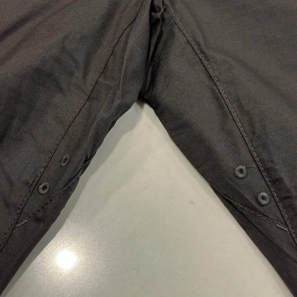 Prana NEW Mens 32‎ x32 Double Peak Hiking Pant Gray Ripstop Standard Tapered Leg